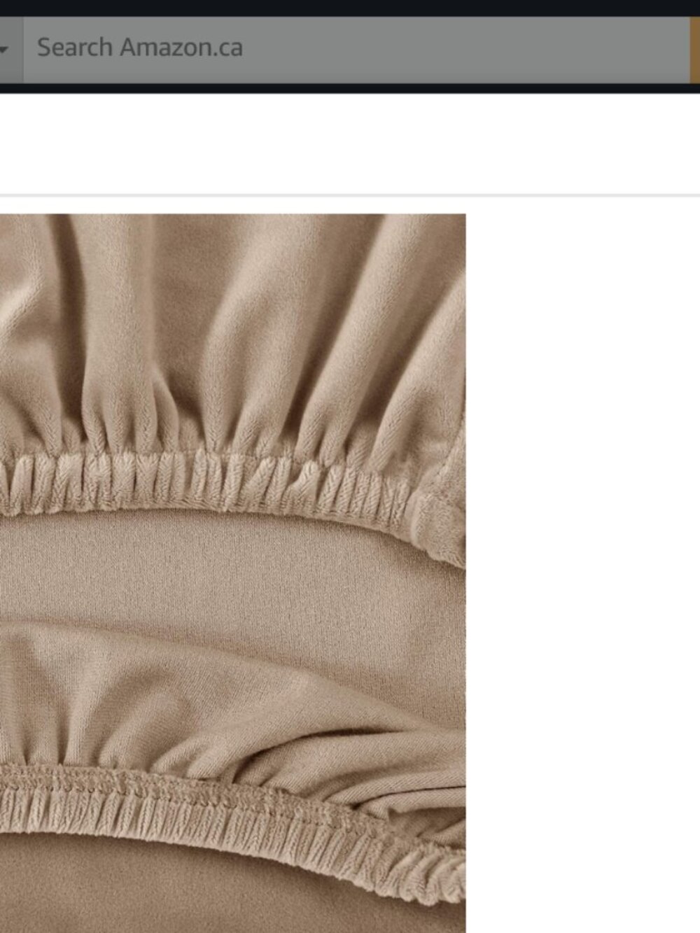 Set of 2 Camel coloured stretch arm chair covers